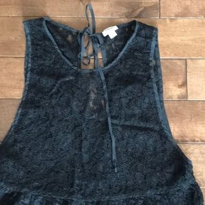 Aritzia Wilfred Lace Dress- Black- XS